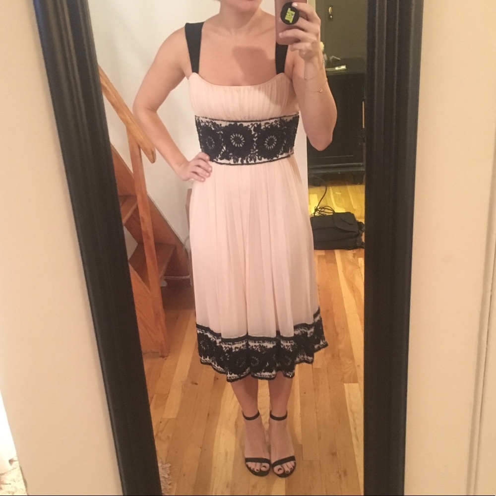 DVF couture pink silk chiffon dress